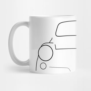 Zastava 750 classic car black outline graphic Mug